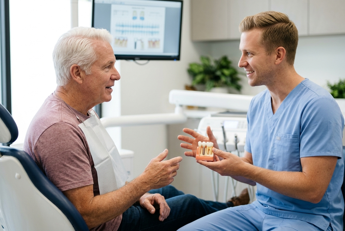 dentist-discussing-tooth-replacement-options-with-a-patient